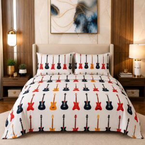 Colorful Guitar Bedsheet