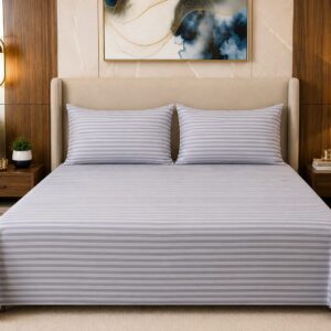 Light purple stripes Bedsheet