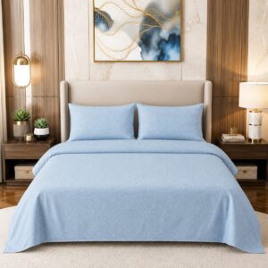 Sky Blue Minimalist Bedsheet